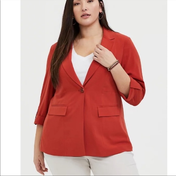 torrid Jackets & Blazers - Torrid 🌹Terracotta Crepe Blazer